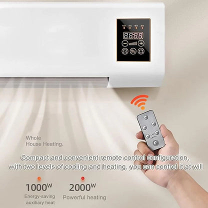 Portable Air Conditioner - 2025 New Wall Mounted Wireless Mini Cooling Unit Fan - USB Rechargeable - No Drilling Installation - Instant Cooling Table Fan - for Bedroom Kitchen Office